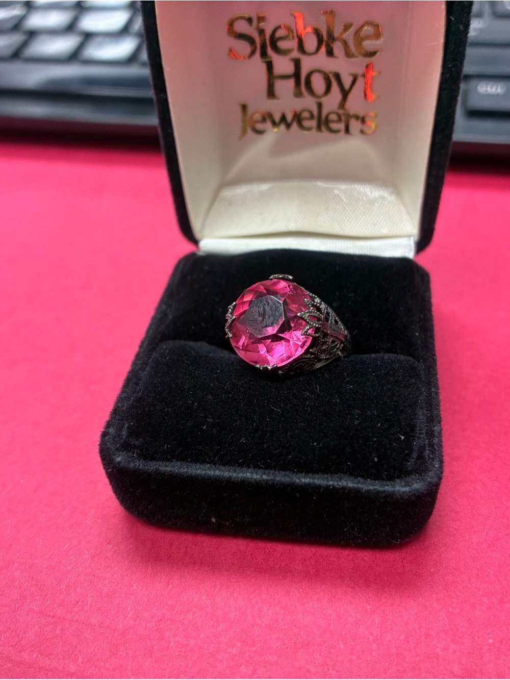 SS Pink Statement Ring